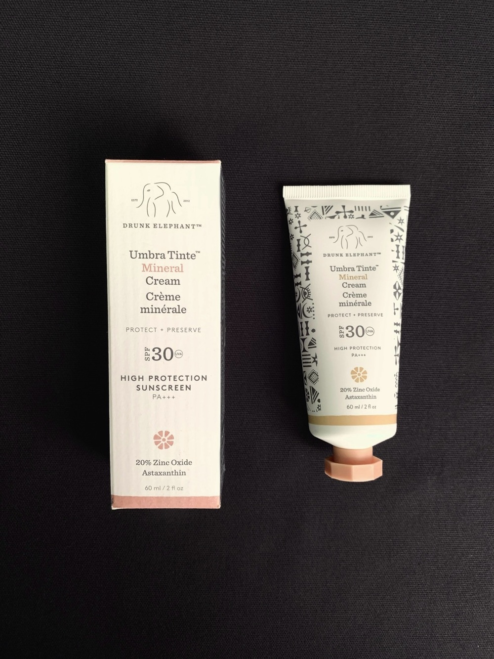 DRUNK ELEPHANT Umbra Tinte Mineral Sunscreen Cream SPF 30 – Full Size 2.0 fl oz